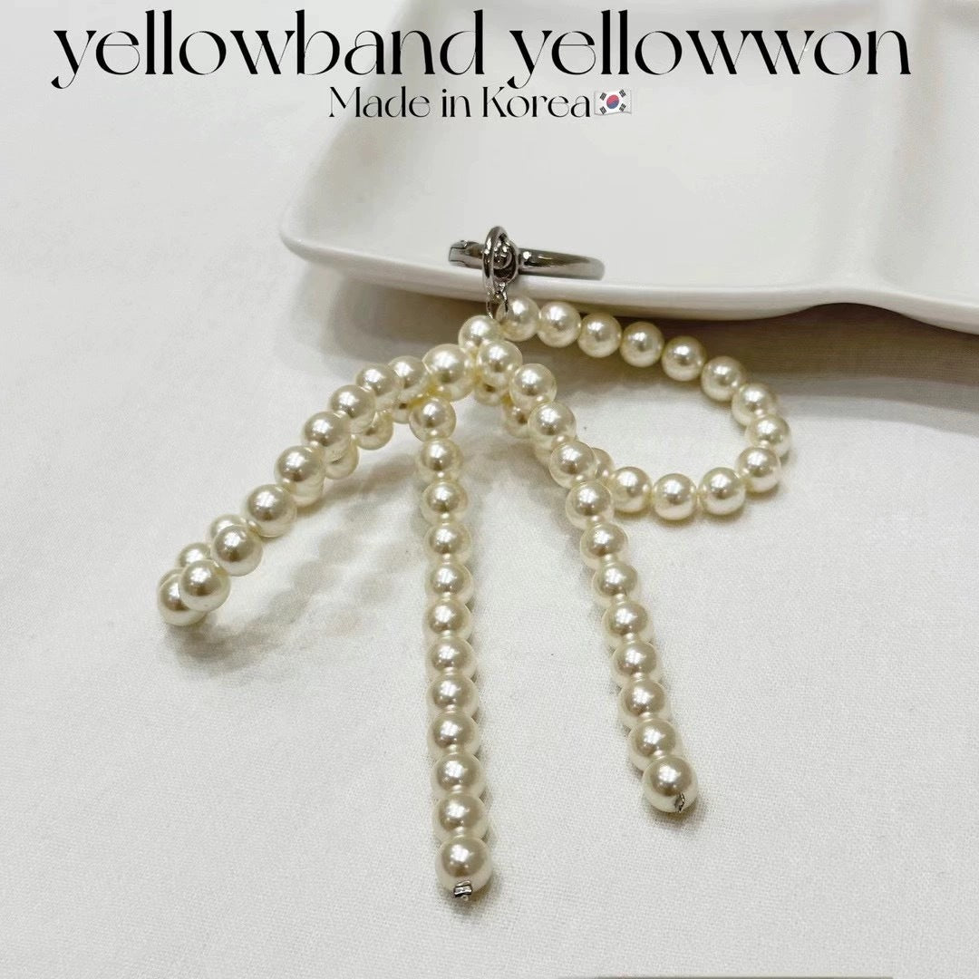 Pearl Ribbon Bag Charm|パールリボン バッグチャーム